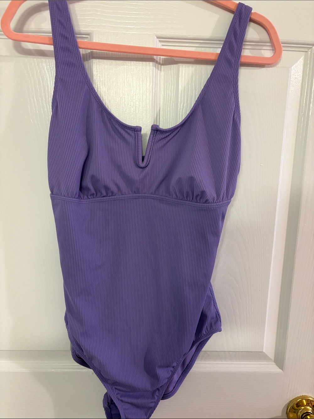 Anne Cole Lavender Ribbed Women's One-Piece Swimsuit